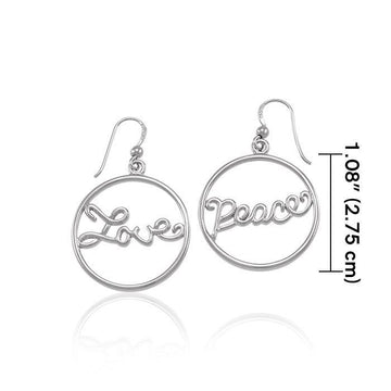 Love and Peace Earrings TER1274 - Jewelry